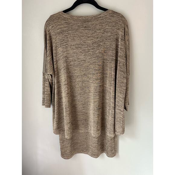 Joseph Ribkoff Dolman Sleeve Layered Marl Tunic Top Size 10 - Picture 5 of 9